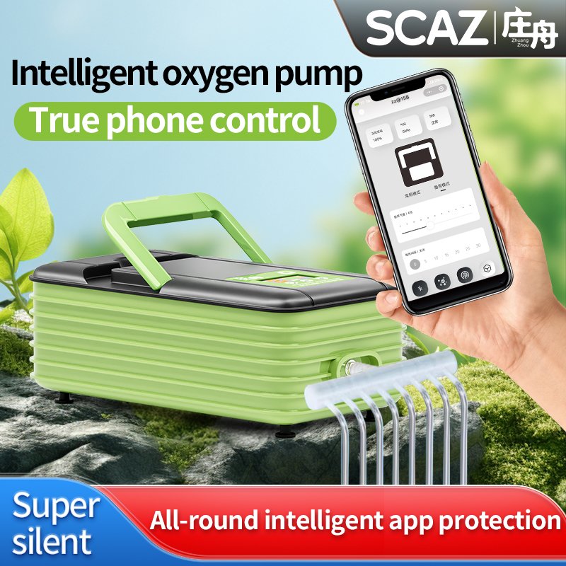 High power charging household silent AC/DC dual-purpose oxygen pump fish tank outdoor fish selling fish fishing aerator pump