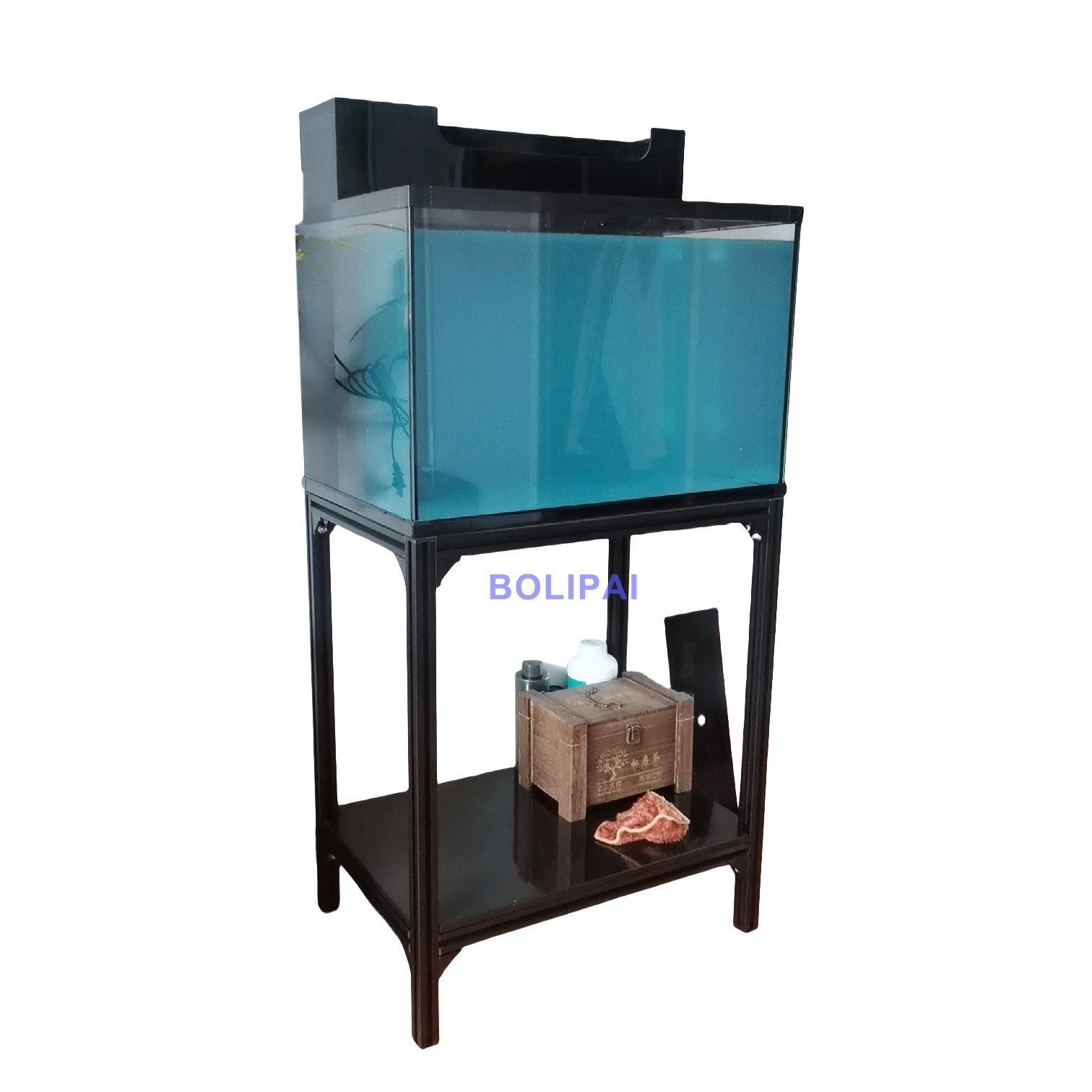 Modern Multiple layers aluminum display ultra clear aquarium fish tank