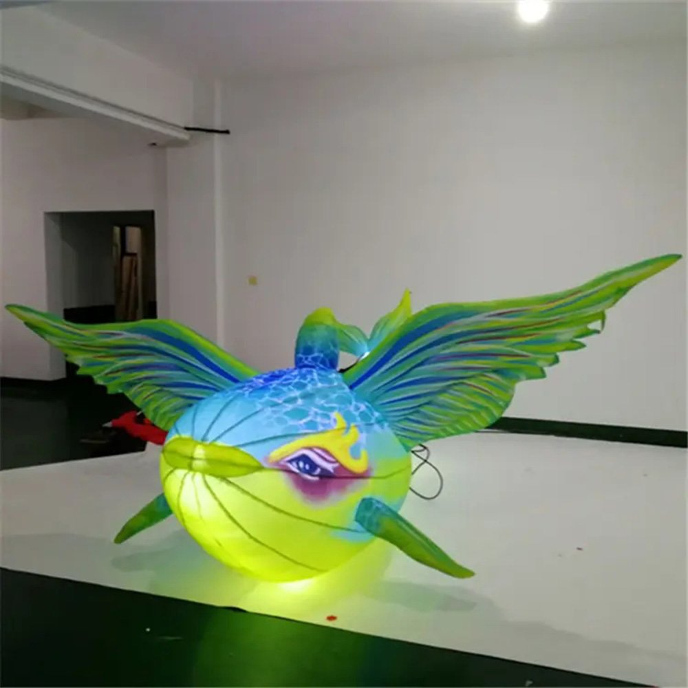 Customize Aquarium large fish advertising model 10ft long inflatable fish light for display