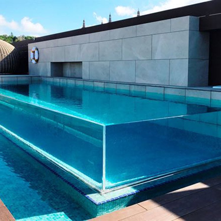 2021 Factory price customized cast thick acrylic sheet glass for outdoor swimming pool