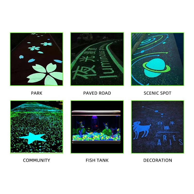 Wholesale Artificial Luminous Stones for Indoor Wall Night Glow in the dark Driveway Stones for Concrete Road Path Decorations