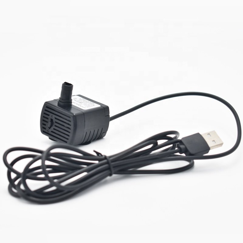 DC5V USB mini water pump dog cat pet water dispenser pump solar water pump accept OEM can equip with LED light