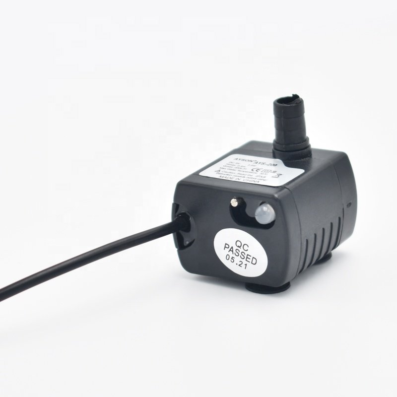 DC5V USB mini water pump dog cat pet water dispenser pump solar water pump accept OEM can equip with LED light