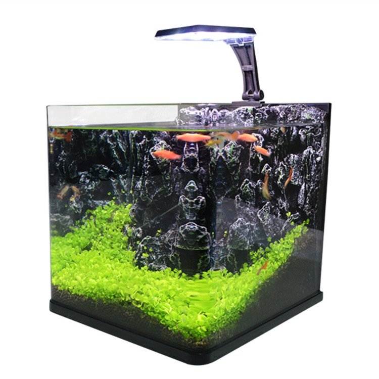 Nano Cube Glass Desktop Small Fish Tank Aquarium