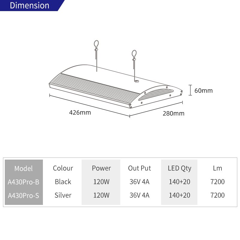 Hot Sale Full Spectrum APP Control Aquarium Led RGB+UV Aquascape Aquarium Light Week Aqua A430 Pro