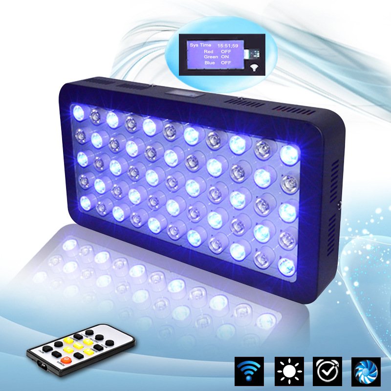 Smart Wifi Control Series LED Aquarium Light Dimmable Full Spectrum for Coral Reef Grow Fish Tank