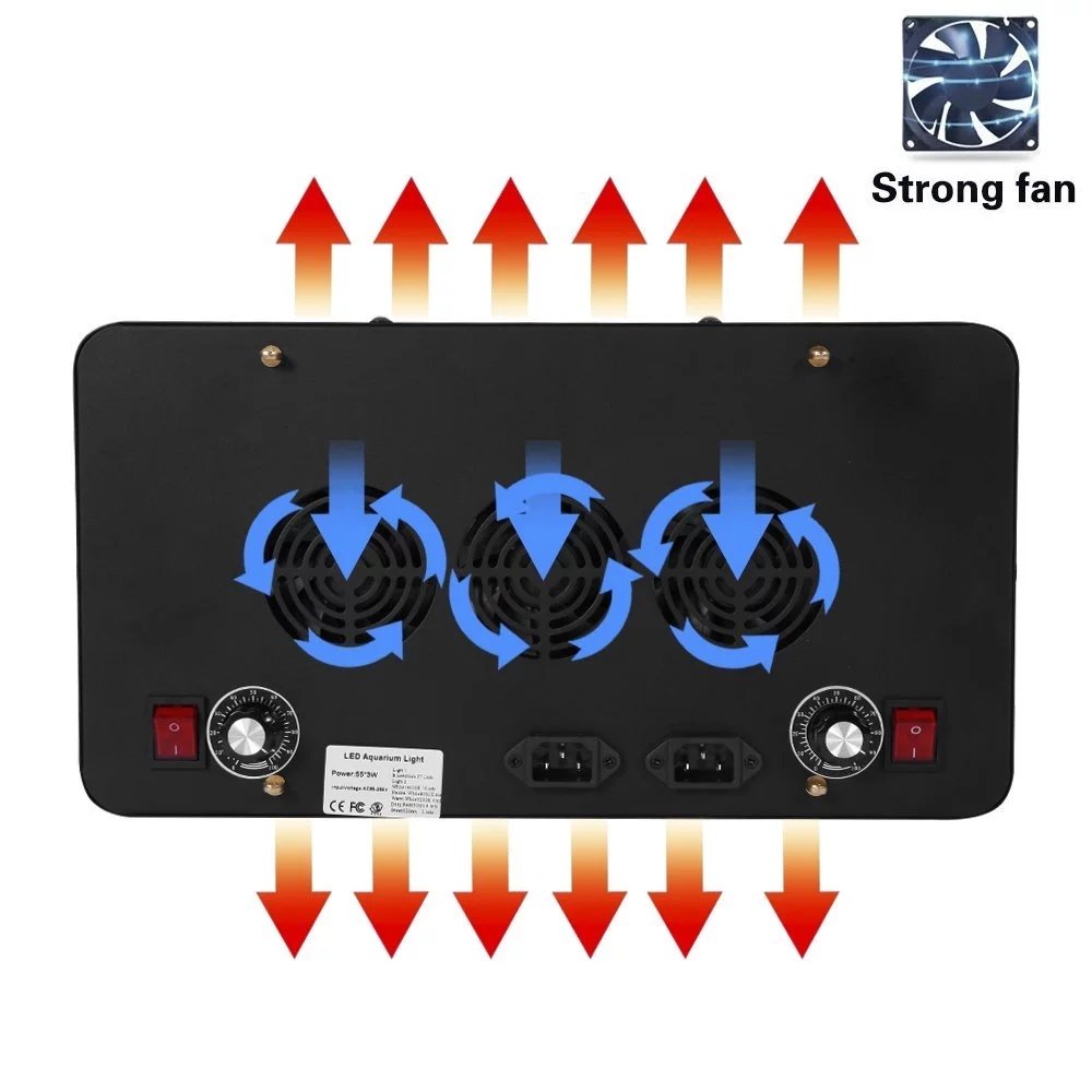 Smart Wifi Control Series LED Aquarium Light Dimmable Full Spectrum for Coral Reef Grow Fish Tank