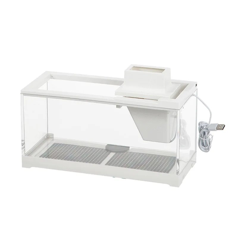 Guppy Tropical Fish Tank Filter Mute Heating Feeding Small Desktop Fish Tank Lantern Fish Shrimp Household Aquarium