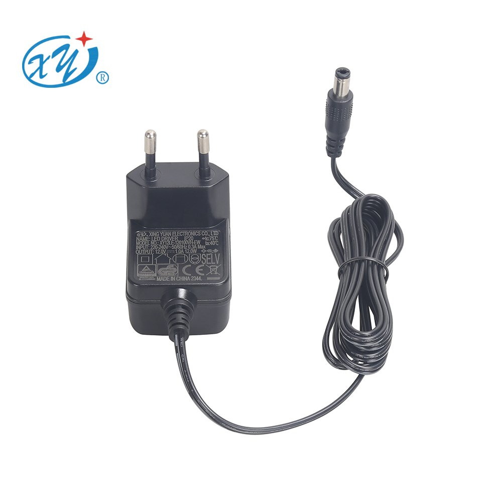 CE GS EMC LVD EU US UK AU Plug CCTV 12V 1A 12w DC Wall Mount Power Adapters For Aquarium Led Lighting
