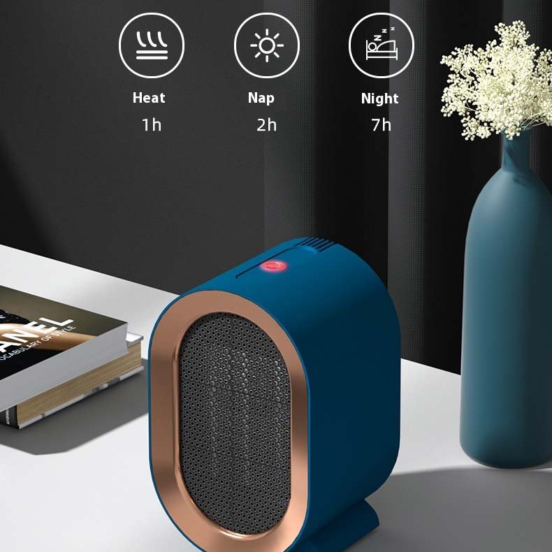 Mini Portable Personal Desktop Household Use Ptc Ceramic Fast Heating Space Air Hot Electric Fan Heater For Winter Room Office