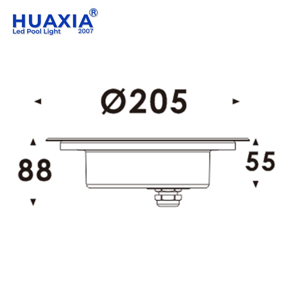 24W RGB LED Pool Light IP68 Waterproof 316SS Recessed Underwater RGBW DMX Controller Stainless Steel 12V lamp Inground