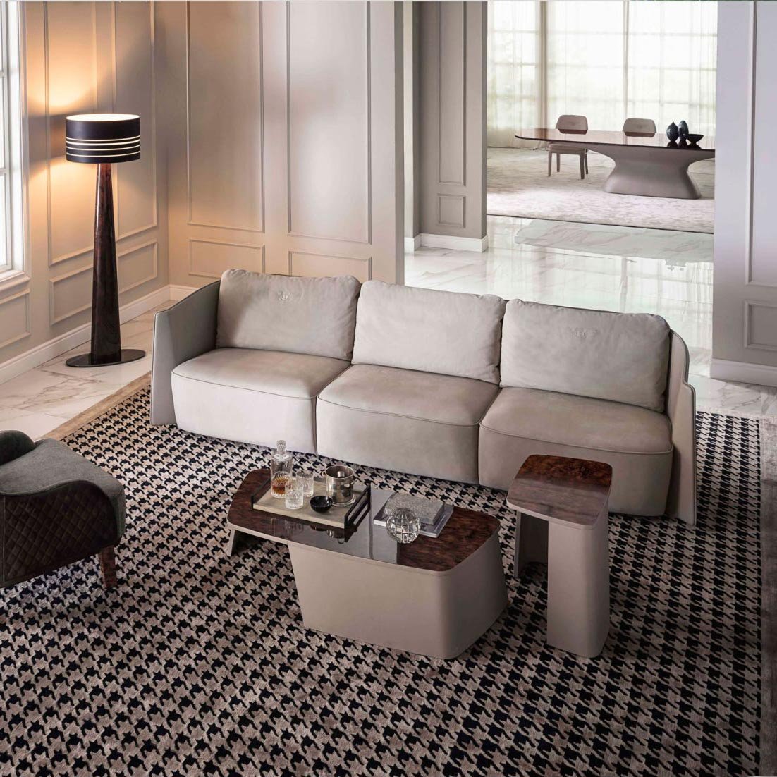 Customized hotel furniture soft couch fabric sectionals sofa modern luxury modular living room sofa