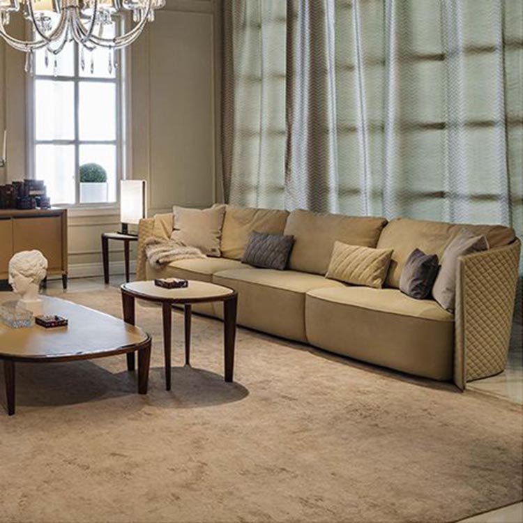 Customized hotel furniture soft couch fabric sectionals sofa modern luxury modular living room sofa