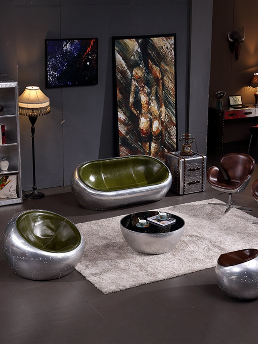 Aviator Retro Industrial Chair Loft Style Chair Living Room Sofa retro industrial aviator Ball Chair