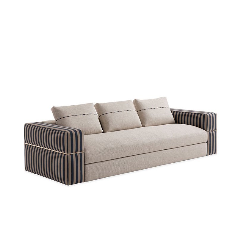 Italian high quality hot sale modern soffa canape couch i shaped Chesterfield furniture living room sofa
