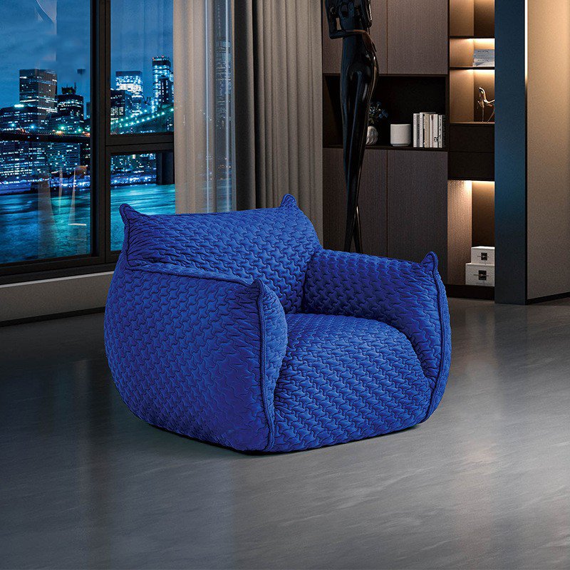 Minimalist Klein Blue Fat Man Sofa Chair Art Fabric Bedroom Living Room Sofas