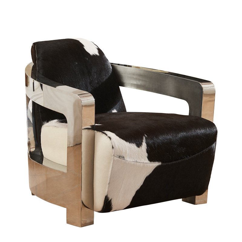 Aviator retro industrial Loft Style living room Aviation sofa cow fur retro industrial aviator chair