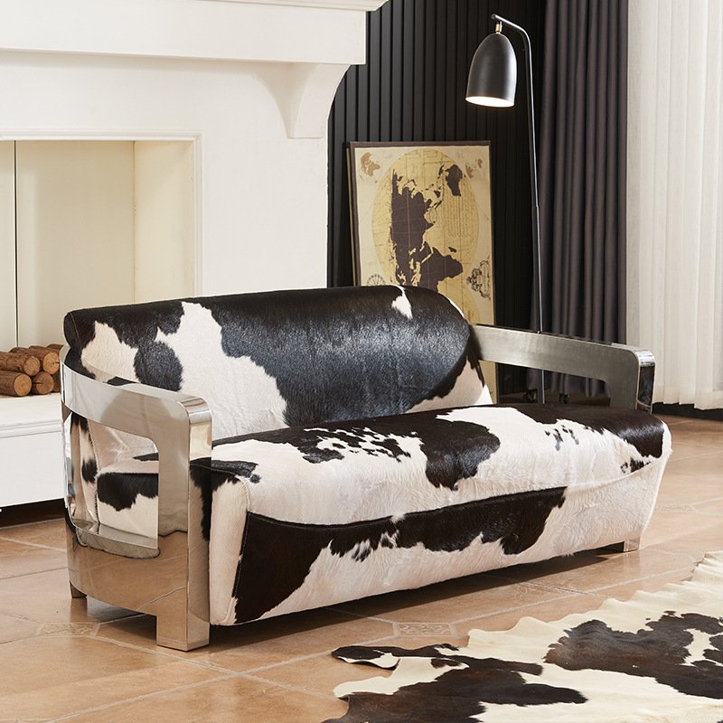 Aviator retro industrial Loft Style living room Aviation sofa cow fur retro industrial aviator chair