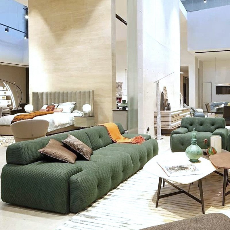 Custom Made Modern French Design Home Sofa Furniture 3 Seater Fabric Ploum Style Living Room Sofa lounge couch 2 seater sofa