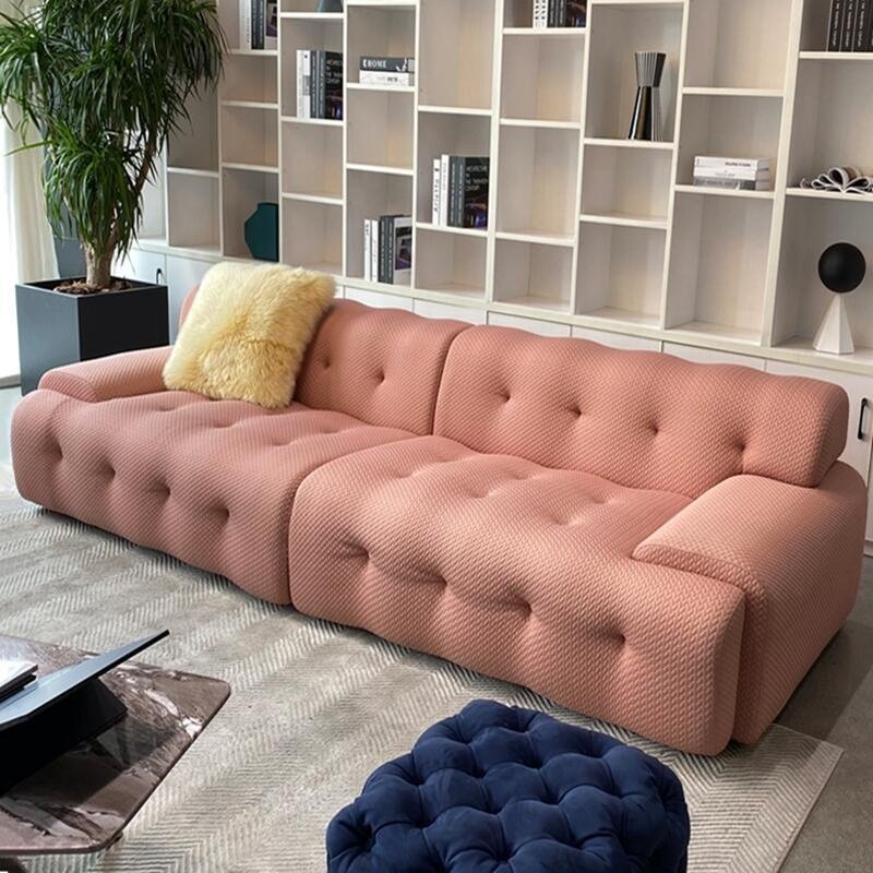 Custom Made Modern French Design Home Sofa Furniture 3 Seater Fabric Ploum Style Living Room Sofa lounge couch 2 seater sofa