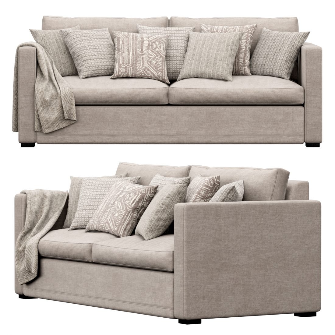 Living room sofa set furniture couch sectional modern fabric comfort minimalism simplicity sofas