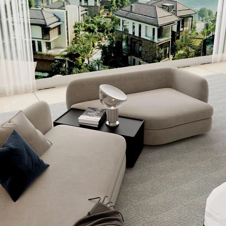 Contempo sectional couch velvet fabric for sofa italian luxury modern modular living room sofa set