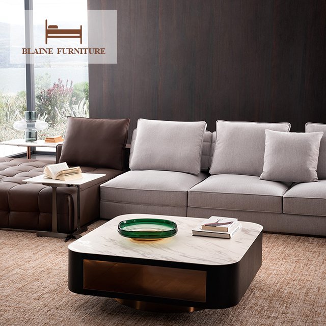 Modern Fabric Sectional Reclining Couch Living Room Sofa Set With Chaise