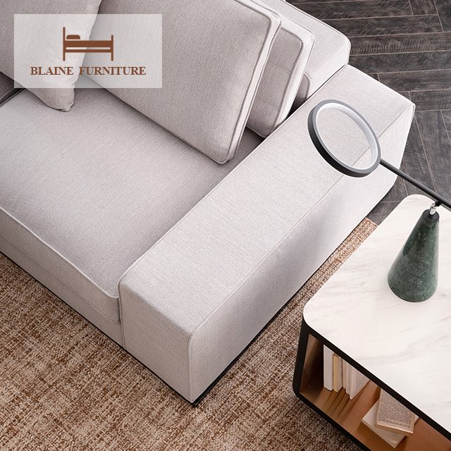 Modern Fabric Sectional Reclining Couch Living Room Sofa Set With Chaise