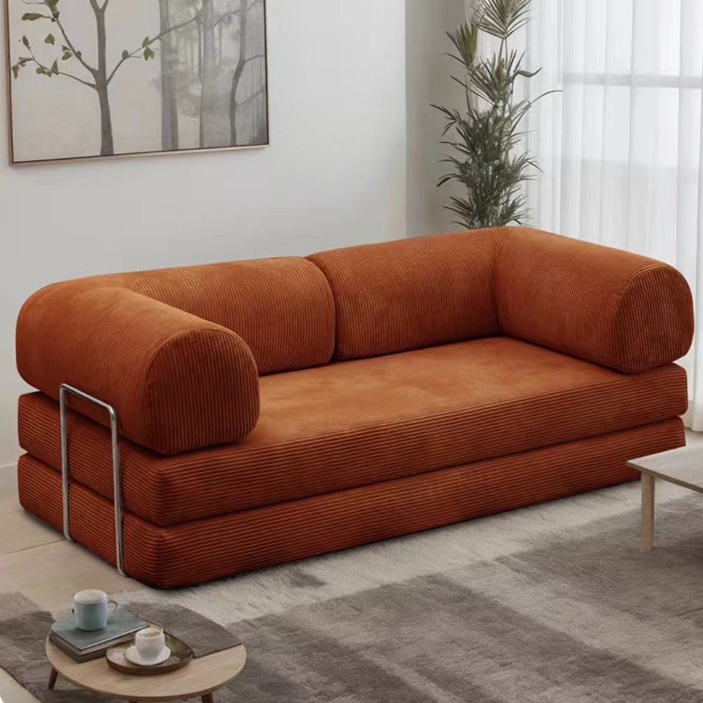 Hot Sale Modular Tufted Fabric Sofa Bed Set Compression Sofa for Hotels Villas Living Room Sofa Comfortable Furniture
