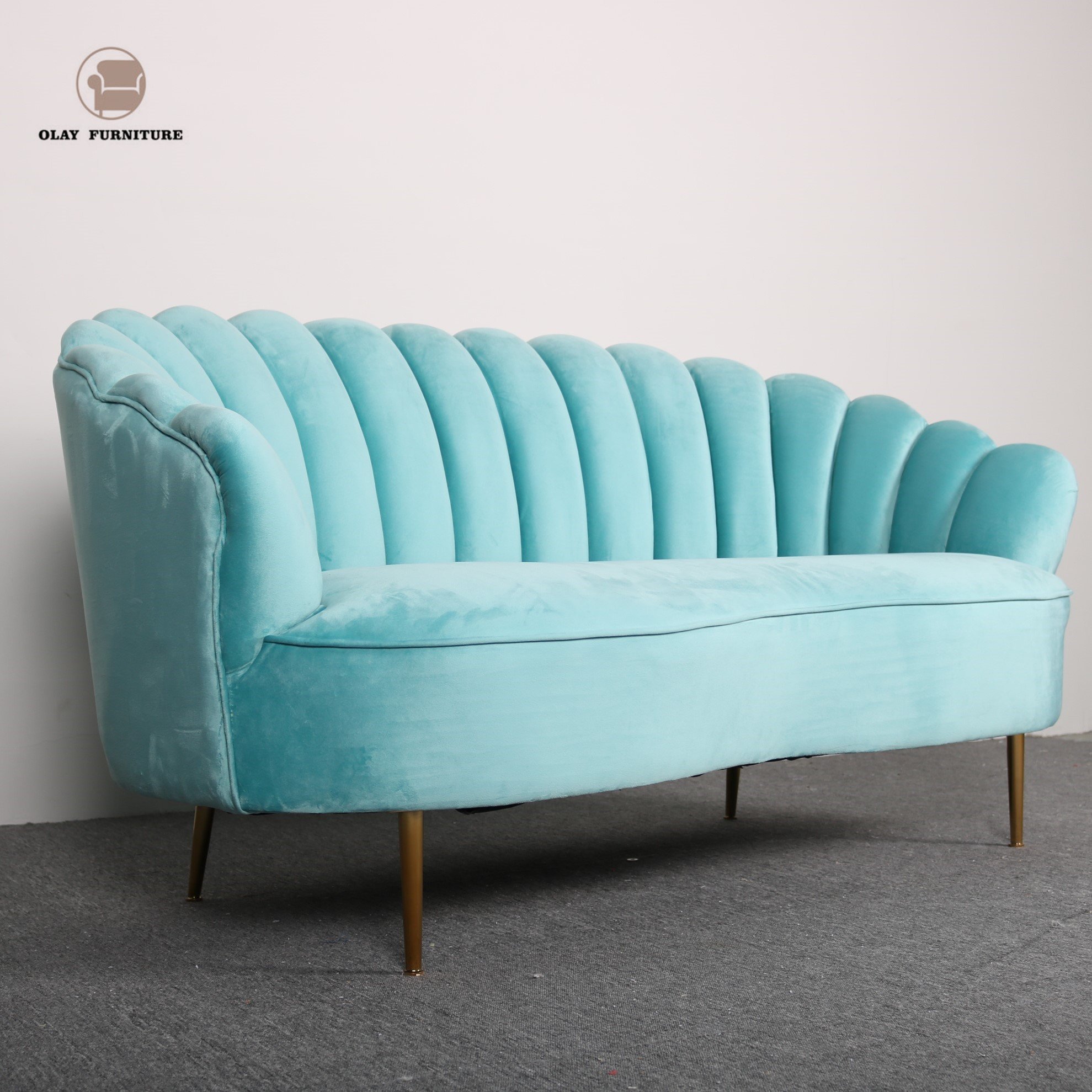 Wholesale 2019 high quality modern style living room sofa sets with stainless steel legs