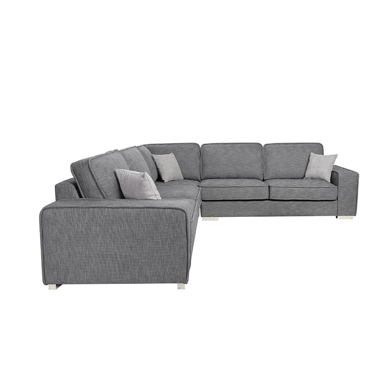 Modern Design Waterproof Fabric Wooden Classic Grey Floor Hotel 7 Seater Sectional Sofa Set Furniture Couch Living Room Sofas