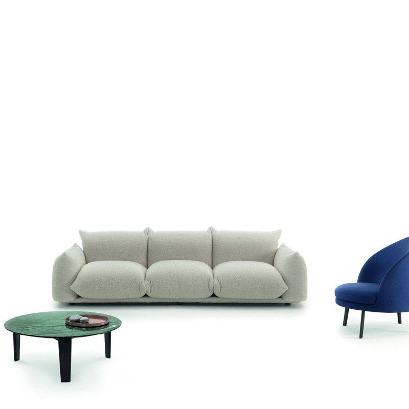 Modern Leather Art Sofa Combination Hotel Lobby Villa Living Room Sofa Set