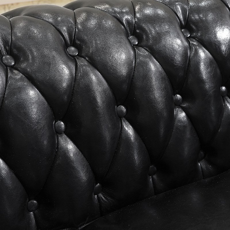 High Quality Modern Italian Genuine Leather Sofa Chesterfield Sofa Microfiber Fabric Living Room Sofas