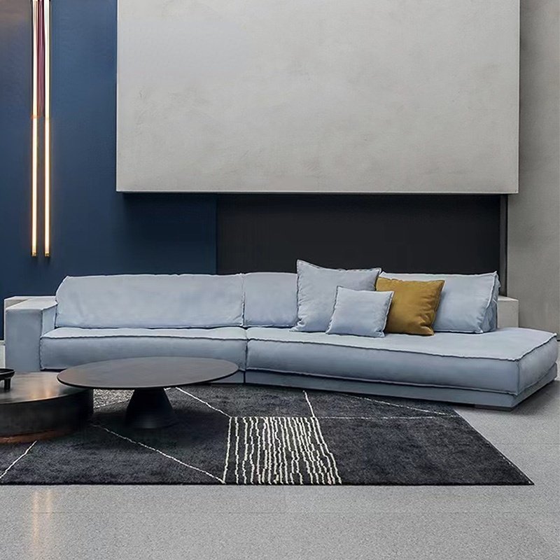 Soft Feather Filling Baxter Budapest Sectional Sofa Set High Density Sponge Genuine Leather Living Room Sofa