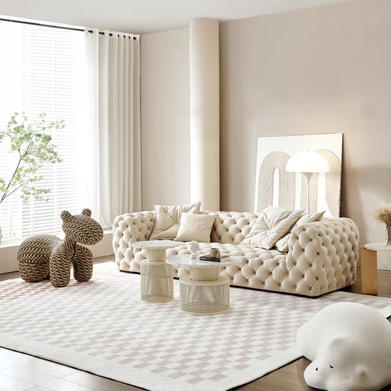 Luxury Modern High Quality White Corner Couch Living Room Sofas Sectional Modular Boucle Curved Indoor Sofa For Home