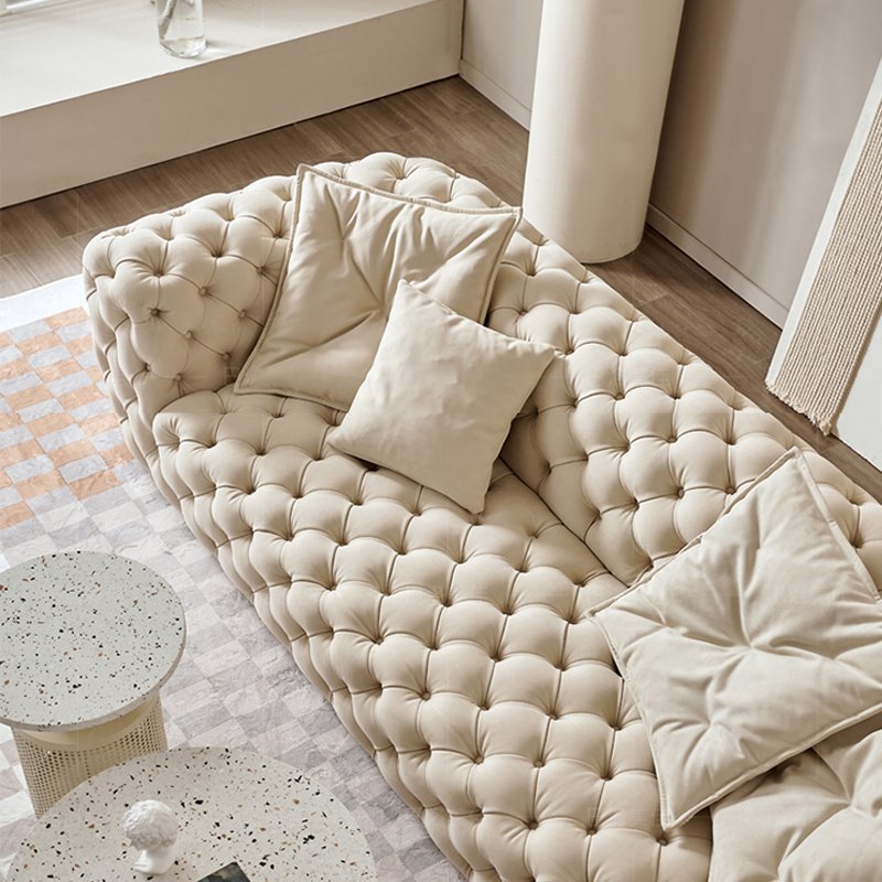 Luxury Modern High Quality White Corner Couch Living Room Sofas Sectional Modular Boucle Curved Indoor Sofa For Home