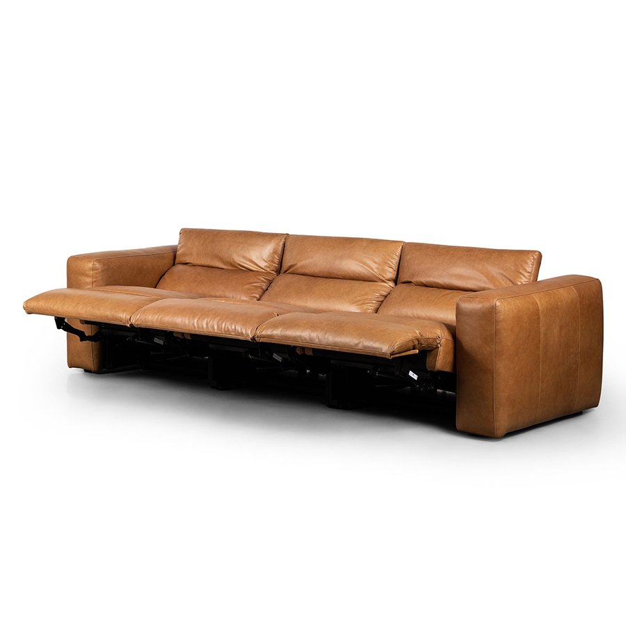 European Modern Lounge 3 Seater Genuine Leather Sofa Recliner Couch Living Room Sofas