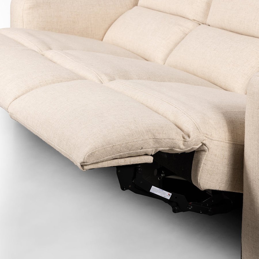 European Modern Lounge 3 Seater Genuine Leather Sofa Recliner Couch Living Room Sofas