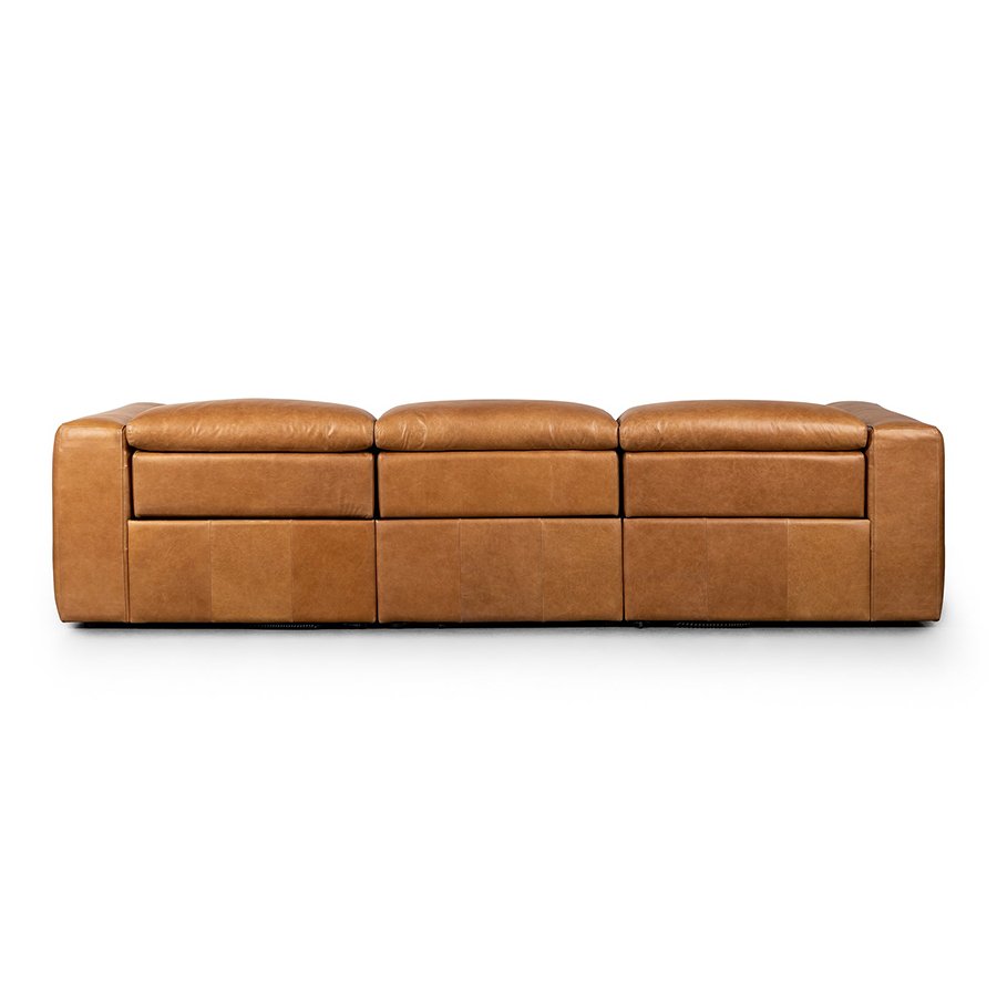 European Modern Lounge 3 Seater Genuine Leather Sofa Recliner Couch Living Room Sofas