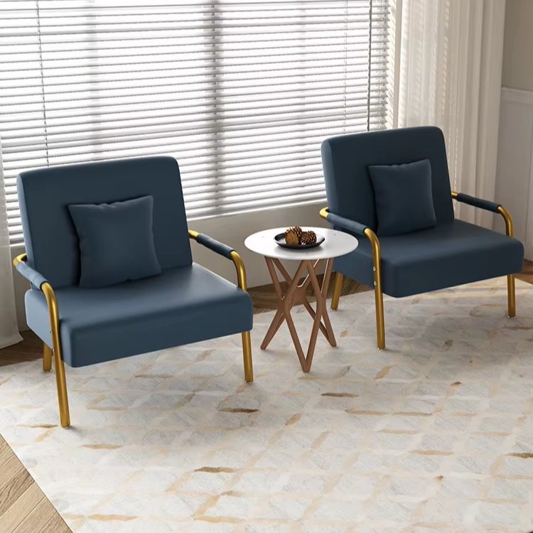 Light Luxury Double Small Sofa Set Simple Red Fabric Design for Living Room Apartment Clothing Shop Studio or Hotel Use
