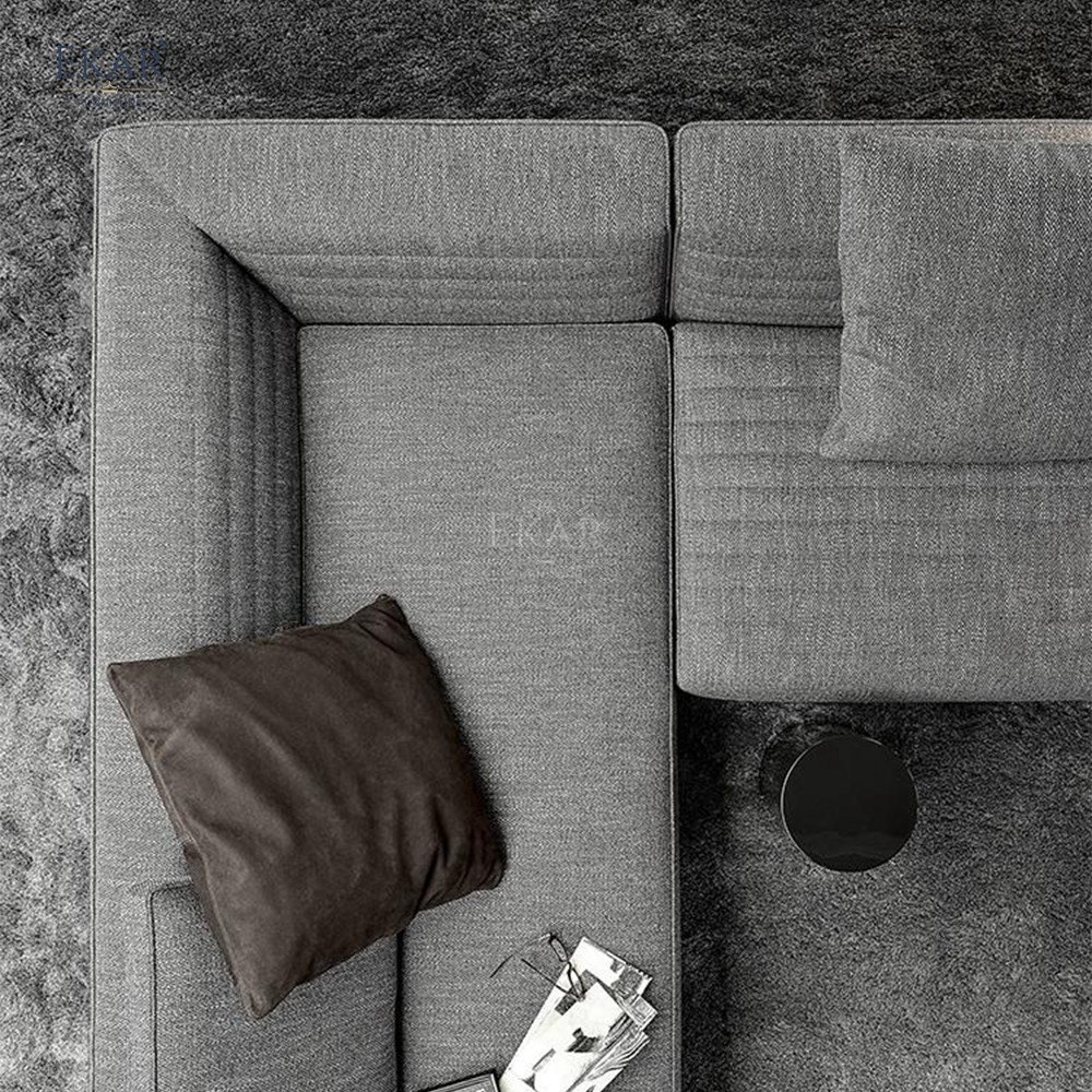 New design Nordic modern design living room furniture L-shaped modular luxury couch sofa set-Living Room Sofas;sofa |
