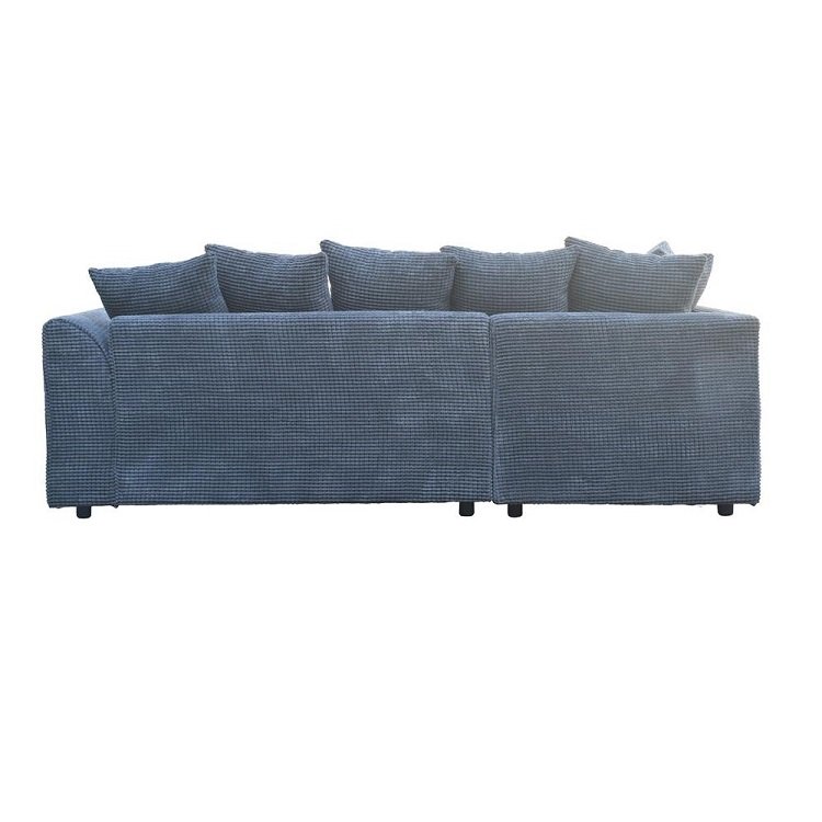 Modern Design Corner Couch Sofa L Shape Sectional Fabric Living Room Sofas