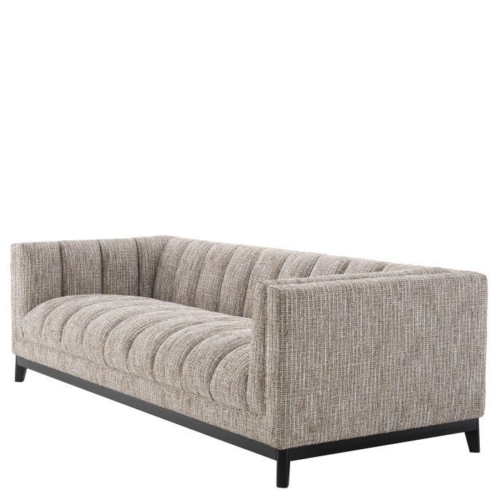 New arrival simple design 3 seater sofa bed velvet fabric dark gray living room sofa