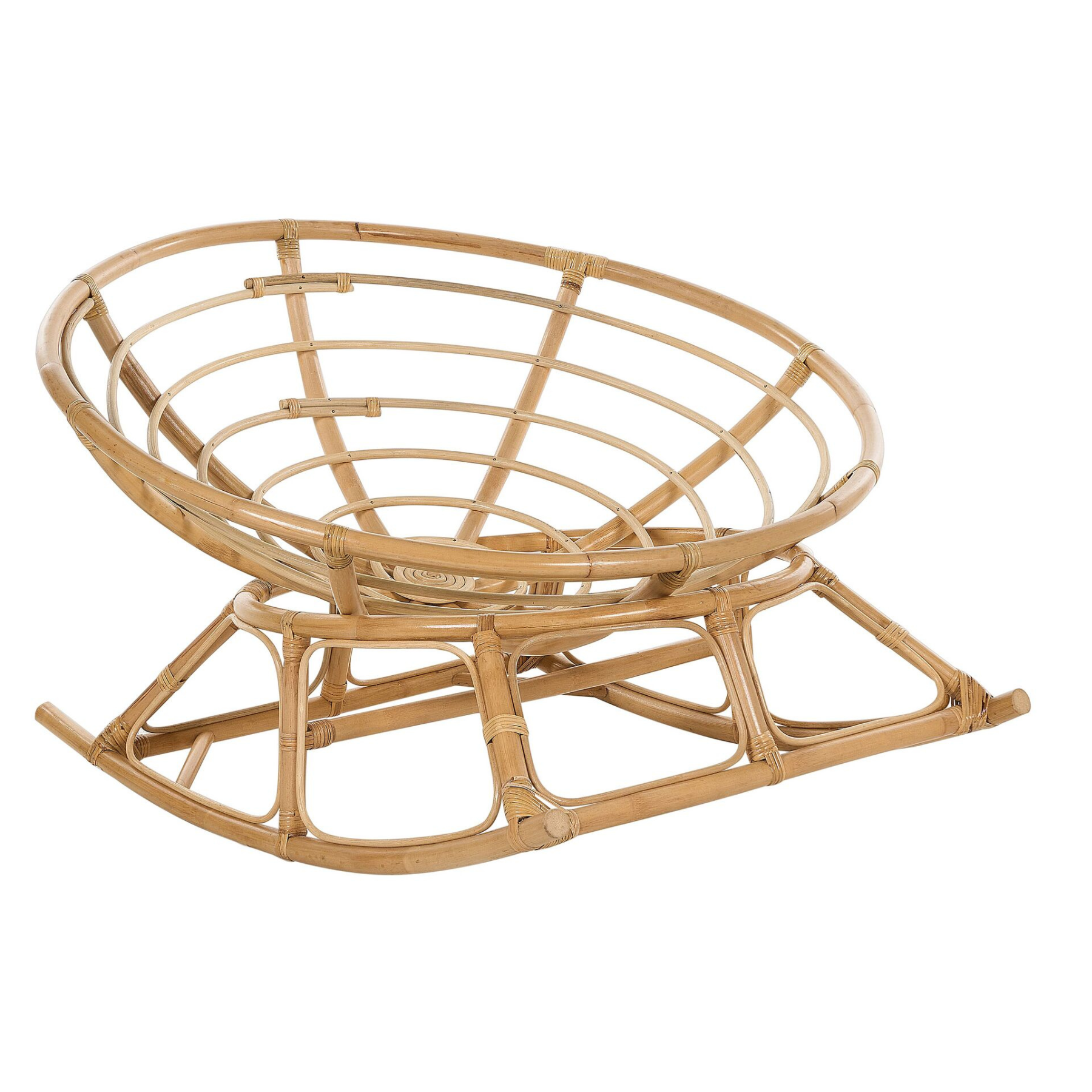 modern style original Indonesian rattan frame rocking relaxing sofa indoor rocking chairs and luxurious outdoor furniture