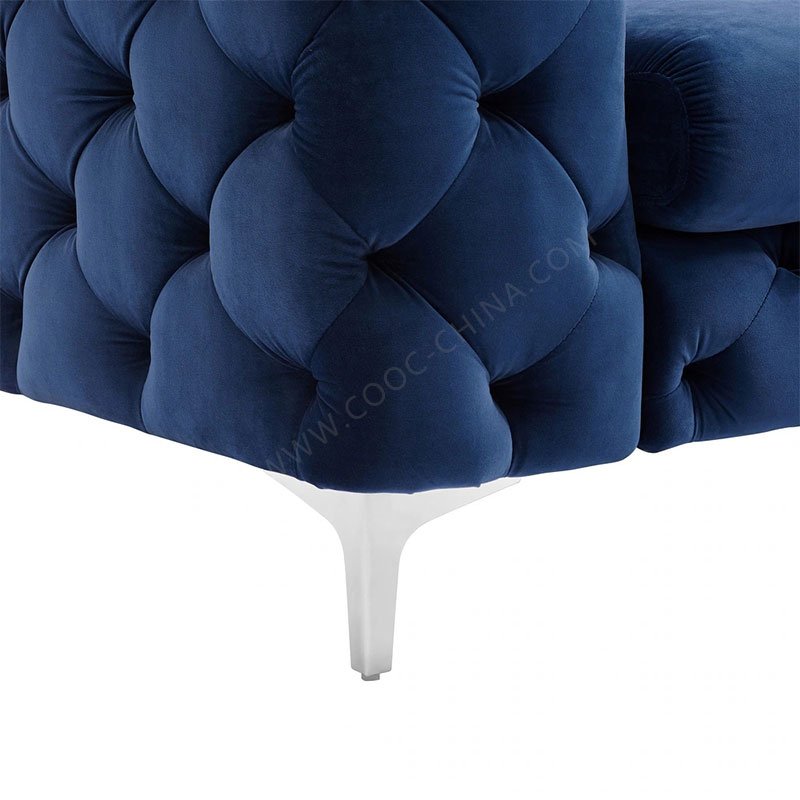 Wholesale Green Velvet Chesterfield Sofa Modern Luxury Fabric Couch Home Sofa Set Living Room Furniture
