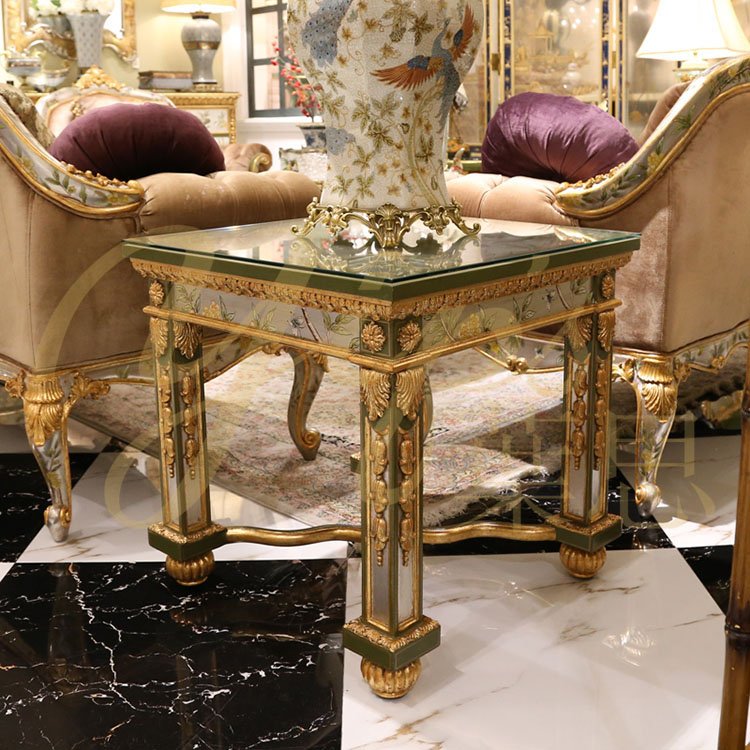 Yips LD-1203-0096 European Series Handpainted Floral Pattern Livingroom Luxury Single Seater Sofa