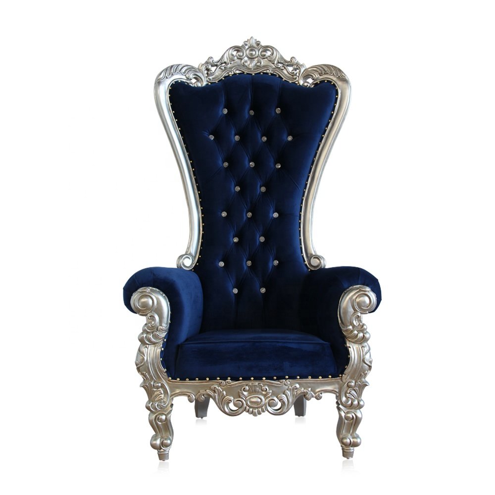 Luxury Royal Dining Throne Wedding Chair New Style High Back Banquet Party Restaurant Chair Hotels Living Rooms Events
