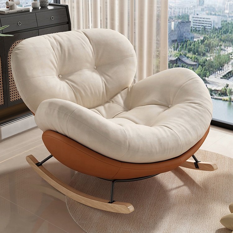 Luxury Sofas Velvet Leather Nordic Rocking Chair Couch Wood Egg Fabric Modern Sectional Home Set Furniture Living Room Sofas