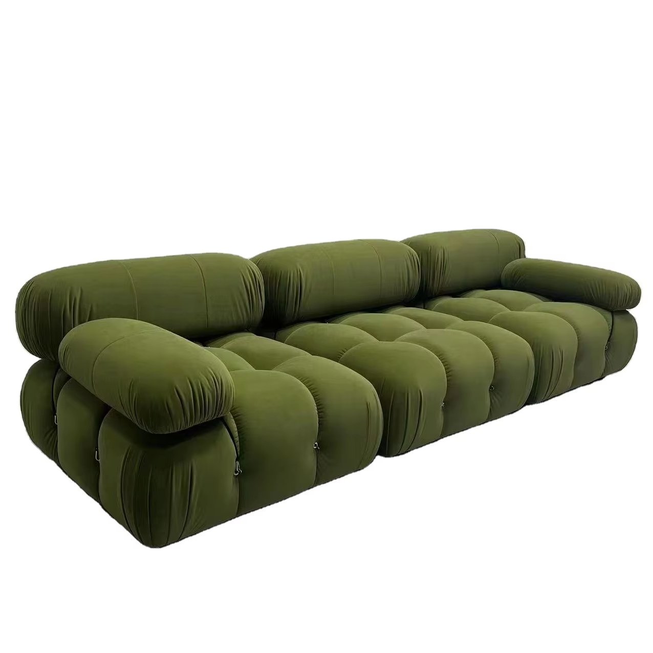 Modern Living Room Furniture Mario Bellini Modular Sectional sofa Velvet Teddy Boucle Couch Sofa Set free combination