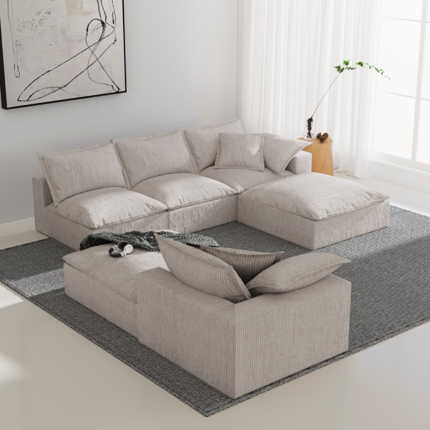 Customization modern high density foam living room sofa sectional sofa for living room home sofa